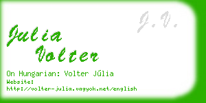 julia volter business card