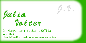 julia volter business card